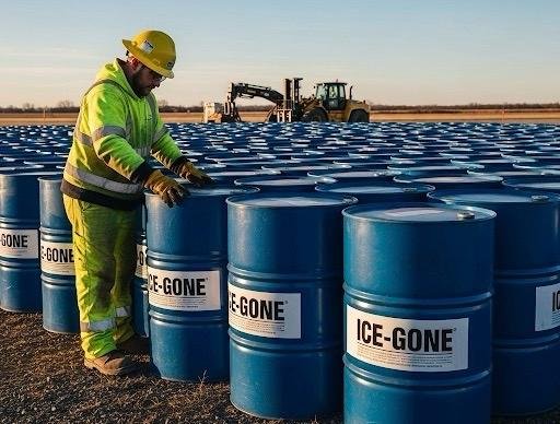 Karlı arazide enerji hattı saha operasyonu